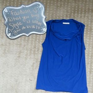 🎁Gifted🎁Vintage Blue Cowl Neck Top